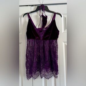 Dreamgirl Deep Purple Lace Lingerie